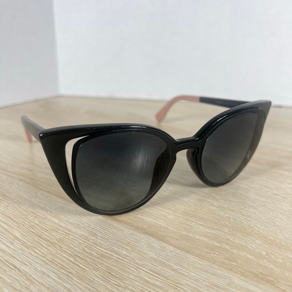 Fendi FF0136/S NY1HD Sunglasses Cat Eye Black Italy 51-20-140